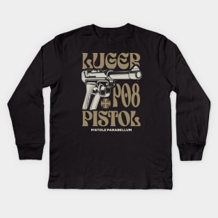 Luger P08 - German WW2 Pistol Kids Long Sleeve T-Shirt